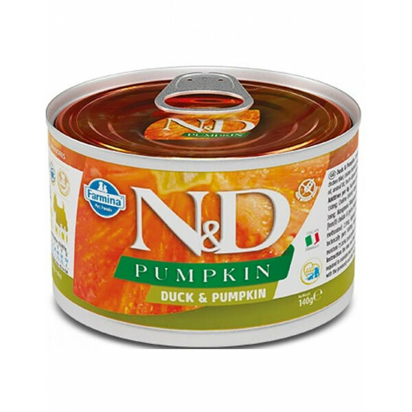 Farmina N&d pumkin Duck & Pumpkin Adult Mini беззерновой корм для собак мелких пород с уткой и тыквой 140 г