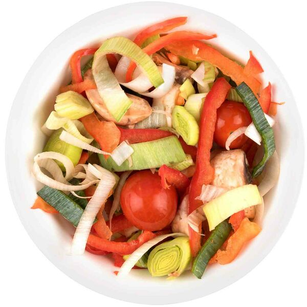 Набор овощей для жарки с грибами