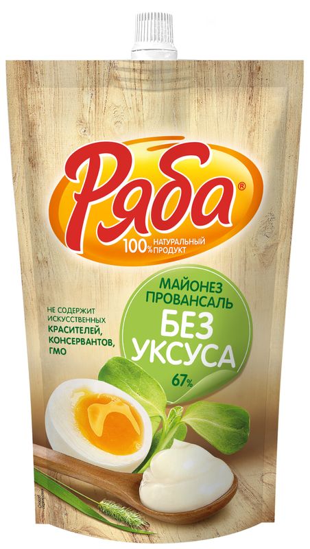

Майонез Ряба провансаль без уксуса 67% 330 г