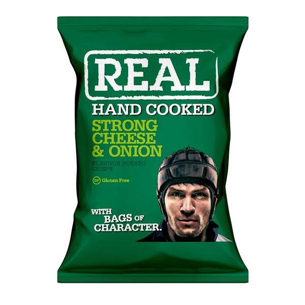 Чипсы картофельные Real handcooked острый сыр и лук
