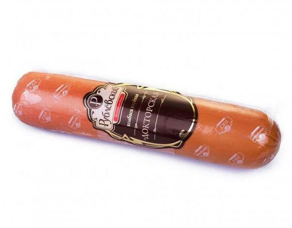 Колбаса вареная Докторская ТМ Рублевский, вес