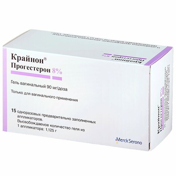 Крайнон гель вагинальный 90 мг/доза 15 шт
