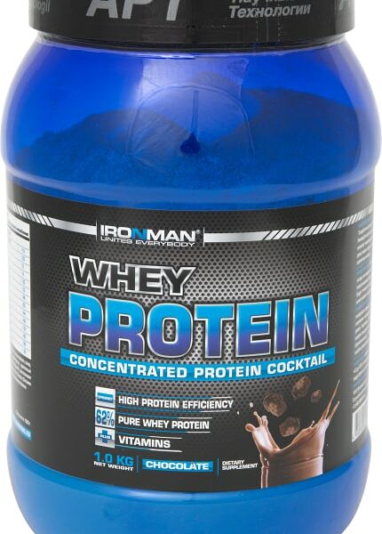 Протеин сывороточный IronMan Whey Protein Шоколад 1кг