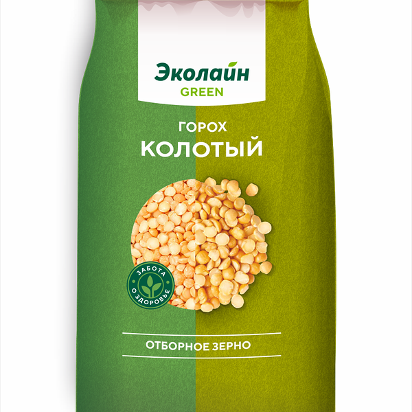 Крупа горох Эколайн GREEN 800г