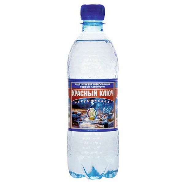 Вода питьевая газированная Красный Ключ 0.5 л