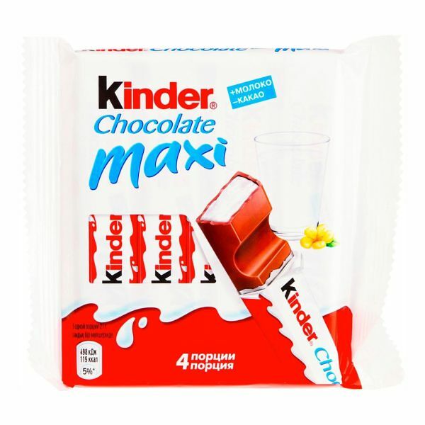Шоколад Kinder Maxi 1 уп. 4шт