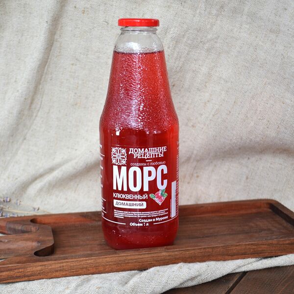 Морс домашний клюква 1 литр