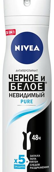 Антиперспирант NIVEA Черное и Белое Невидимый Pure 150мл