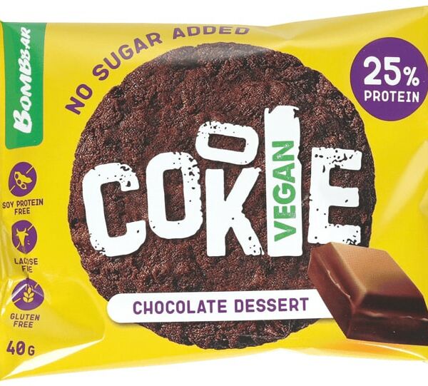 Печенье Bombbar Vegan неглазированное Шоколадный десерт 40г