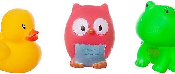 Набор игрушек для ванны ABtoys Веселое купание Совенок утенок лягушонок 3 предмета