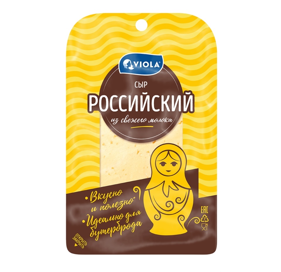 

Сыр в нарезке Viola Российский 50%, 120 г