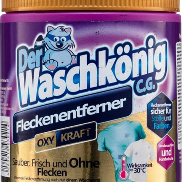 Пятновыводитель Der Waschkonig Fleckenentferner Kraft Oxy порошкообразный кислородный для цветных тканей 750г