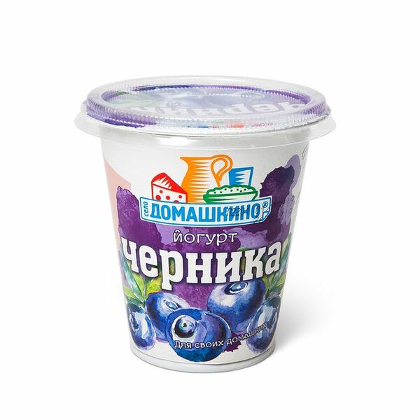 Йогурт Село Домашкино фруктовый черника 2.5%