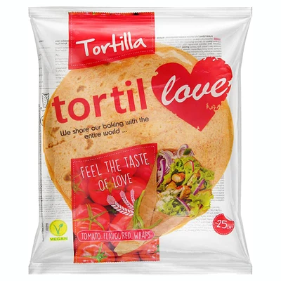 Тортилья пшеничная Tortillove с томатом