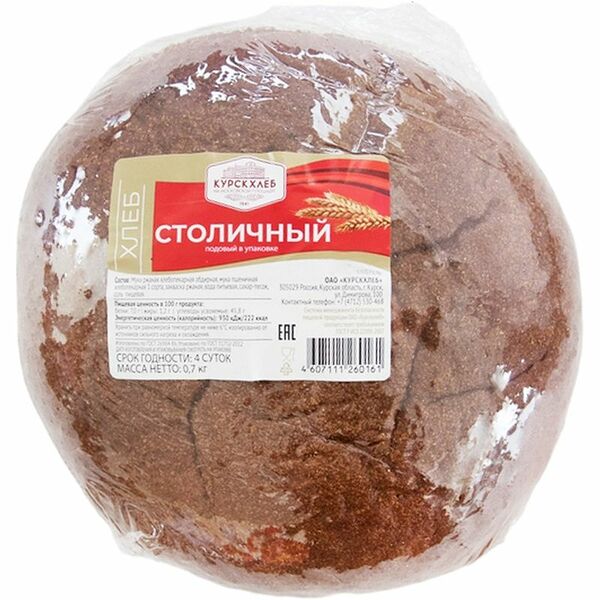 Хлеб Курскхлеб Столичный подовый