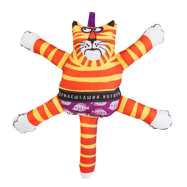 Игрушка для собак Сумасшедший котяра, 26 см