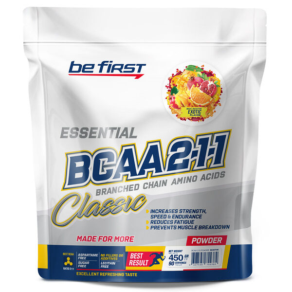 Be First BCAA 2:1:1 Classic Powder 450 г экзотик