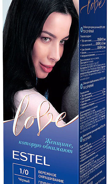 Стойкая крем-краска для волос Estel Love Черный