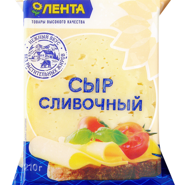 Сыр Лента Сливочный 50%, без змж