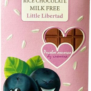 Шоколад Libertad Little Libertad без сахара рисовый с черникой 42% 40г