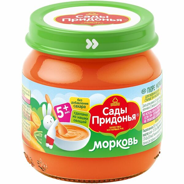 Пюре Сады Придонья Морковь с 5 месяцев