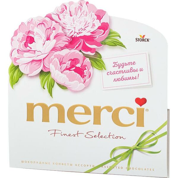 Шоколадные конфеты ассорти Merci Весна