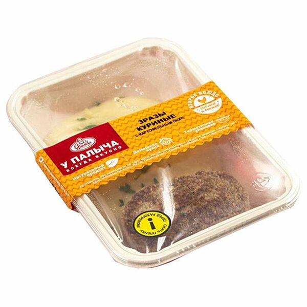 Зразы У Палыча куриные с картофельным пюре, 250г