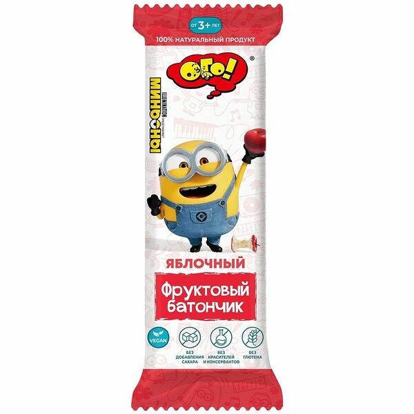 Батончик фруктовый ОГО! яблочный для детского питания