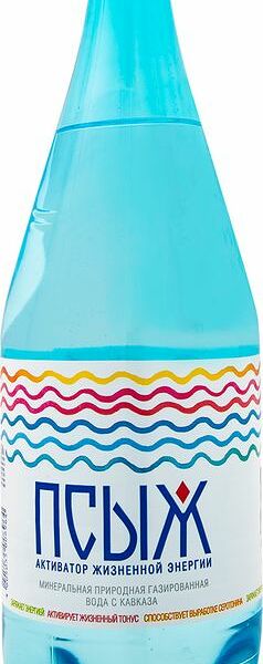 Вода Псыж минеральная питьевая лечебно-столовая газированная, 1л