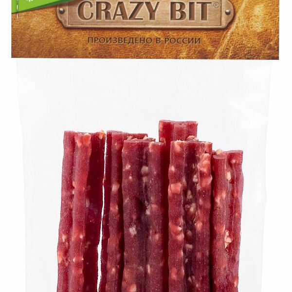 Лакомство TiTBiT Crazy Bit мясные палочки с говядиной для мелких собак Говядина
