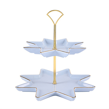 

Подарочный набор Императорский фарфоровый завод этажерка 2-х ярусная звезда азур 26 х 27 см