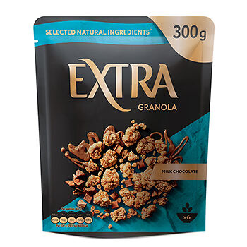 Гранола-мюсли Extra хрустящая с молочным шоколадом, 300г