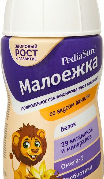 Смесь PediaSure Малоежка со вкусом ванили жидкая, 200мл