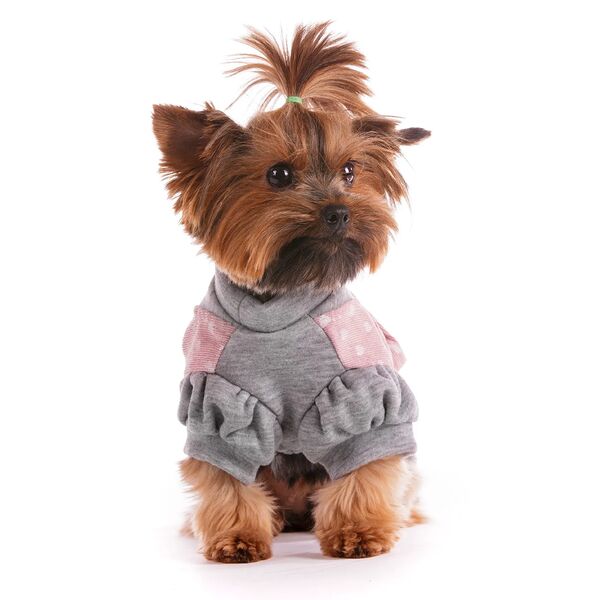 Толстовка-платье для собак L розовый (унисекс)