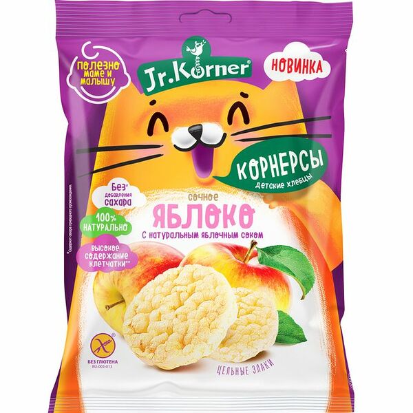 Хлебцы рисовые Dr. Körner Корнерсы с яблочным соком 30г