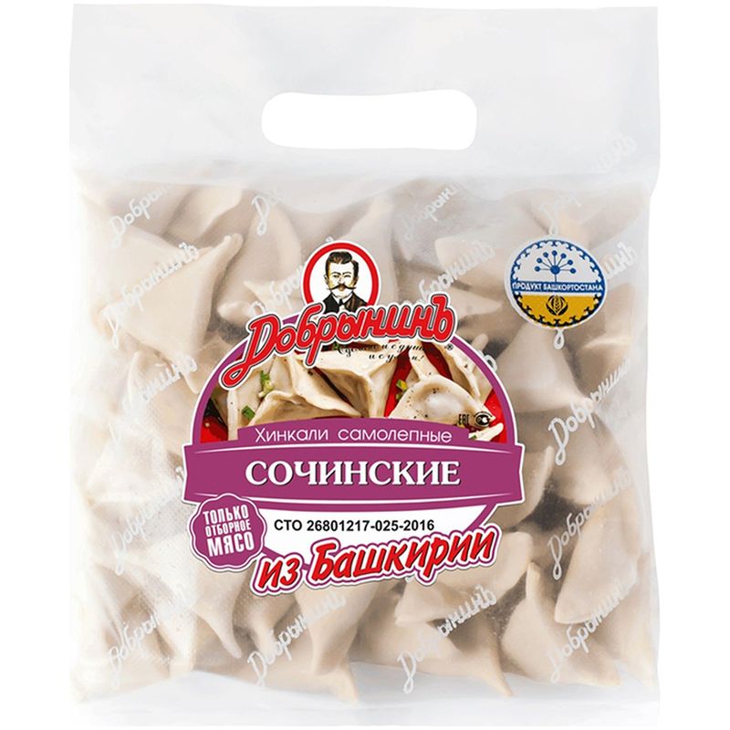 

Хинкали Добрынинъ Сочинские 800 г