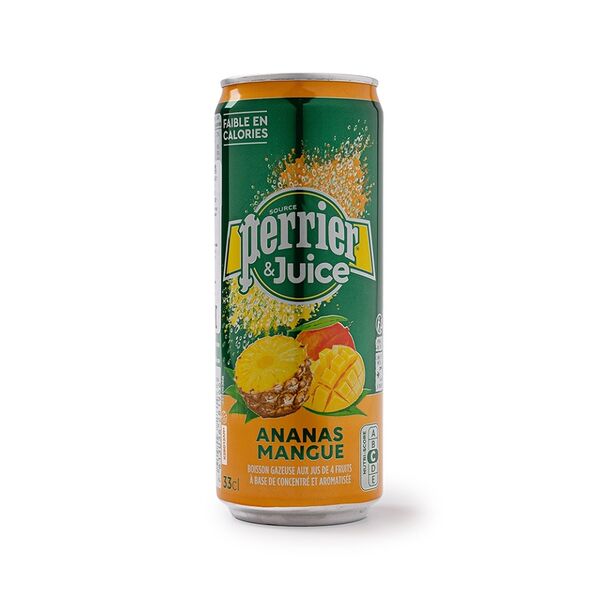 Вода Perrier газированная со вкусом Ананас-манго 330 мл Франция