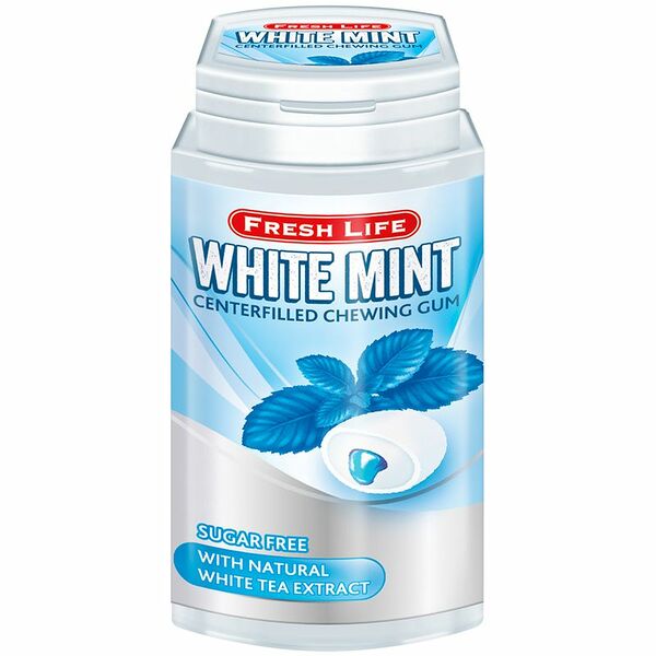 Жевательная резинка Fruit Life со вкусом мяты без сахара, 30г