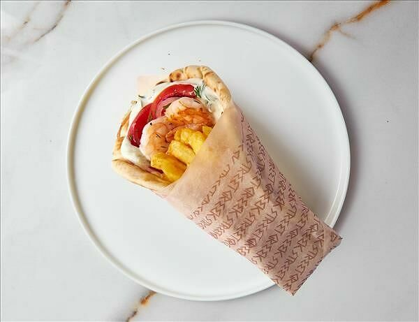 Гирос с креветками