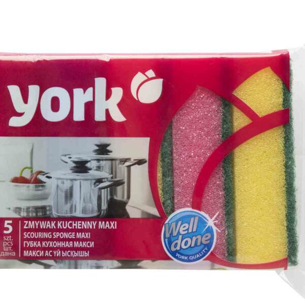 Губка кухонная York макси, 5 шт.