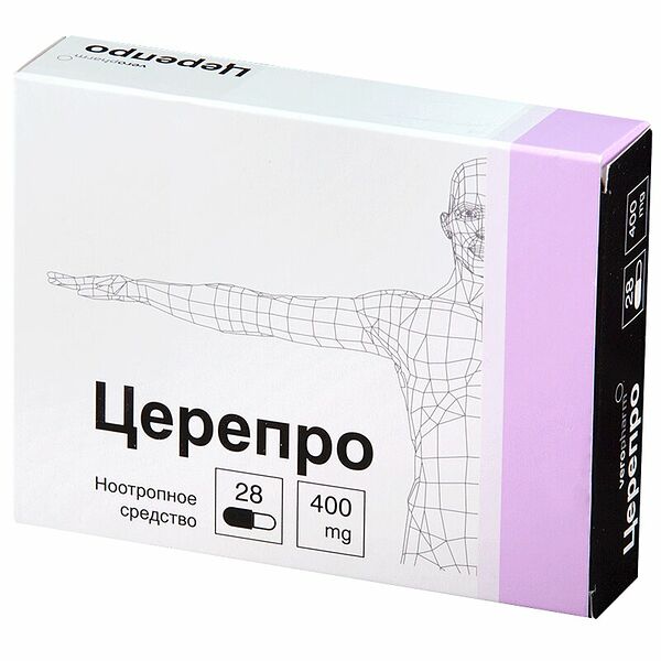 Церепро капсулы 400 мг 28 шт