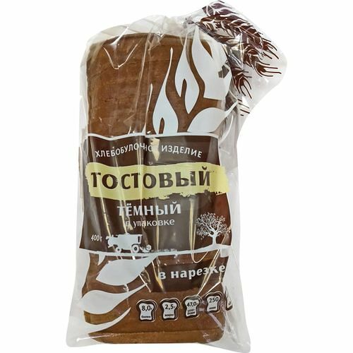 Хлеб  Хлебная мануфактура Тостовый темный в нарезке