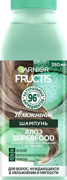 Шампунь Garnier Fructis Алоэ Superfood Увлажнение 350мл