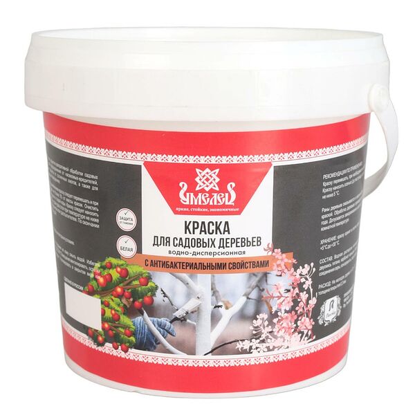 Краска водно-десперсионная для садовых деревьев Умелец, 1.4 кг