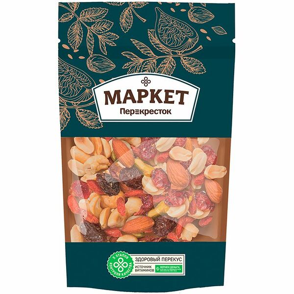 Смесь из орехов и сухофруктов Маркет Перекрёсток, 150г