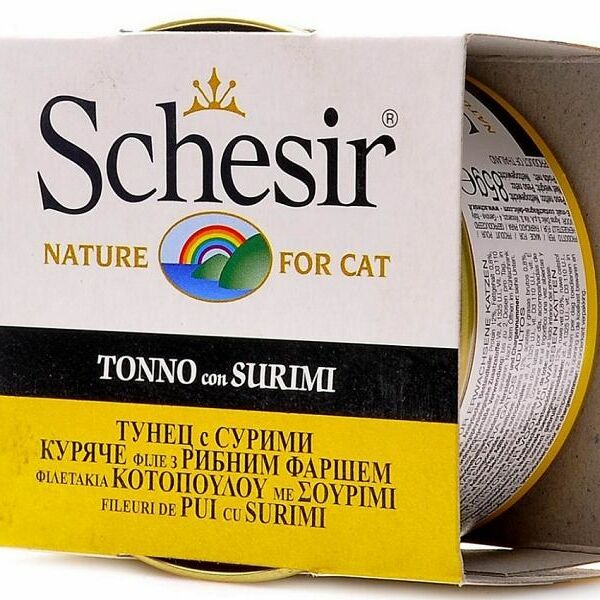 Консервы для кошек Schesir Тунец и сурими 85 г