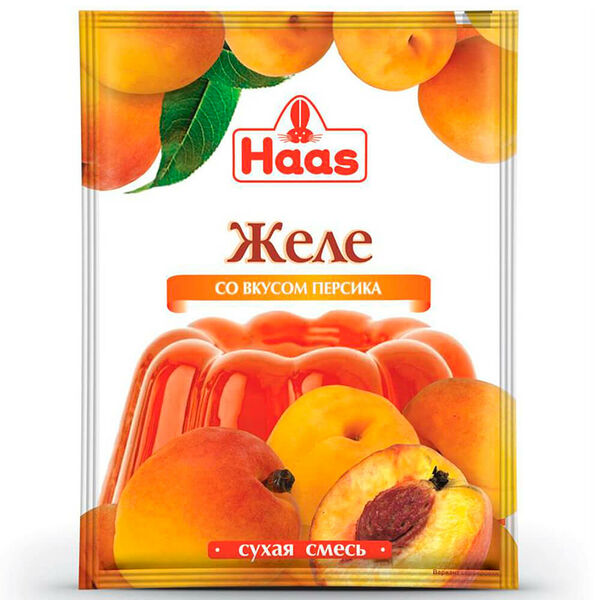 Желе хаас 50г персик