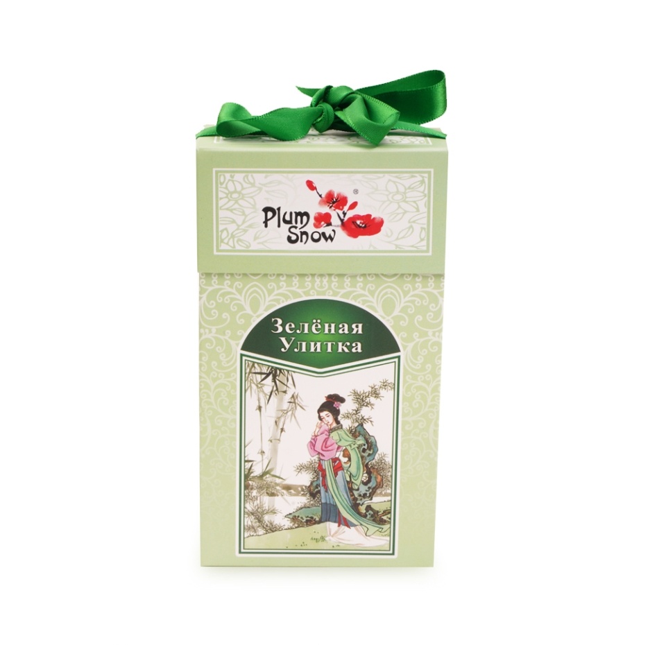 

Чай зеленый листовой Plum Snow Зелёная Улитка 100 г