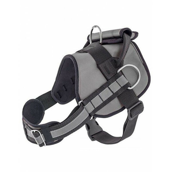 Дарэлл Шлейка тяговая Combo для собак, кордюра, серая L