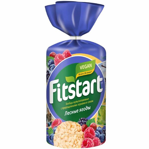 Хлебцы Fitstart Лесные ягоды мультизлаковые, 100г